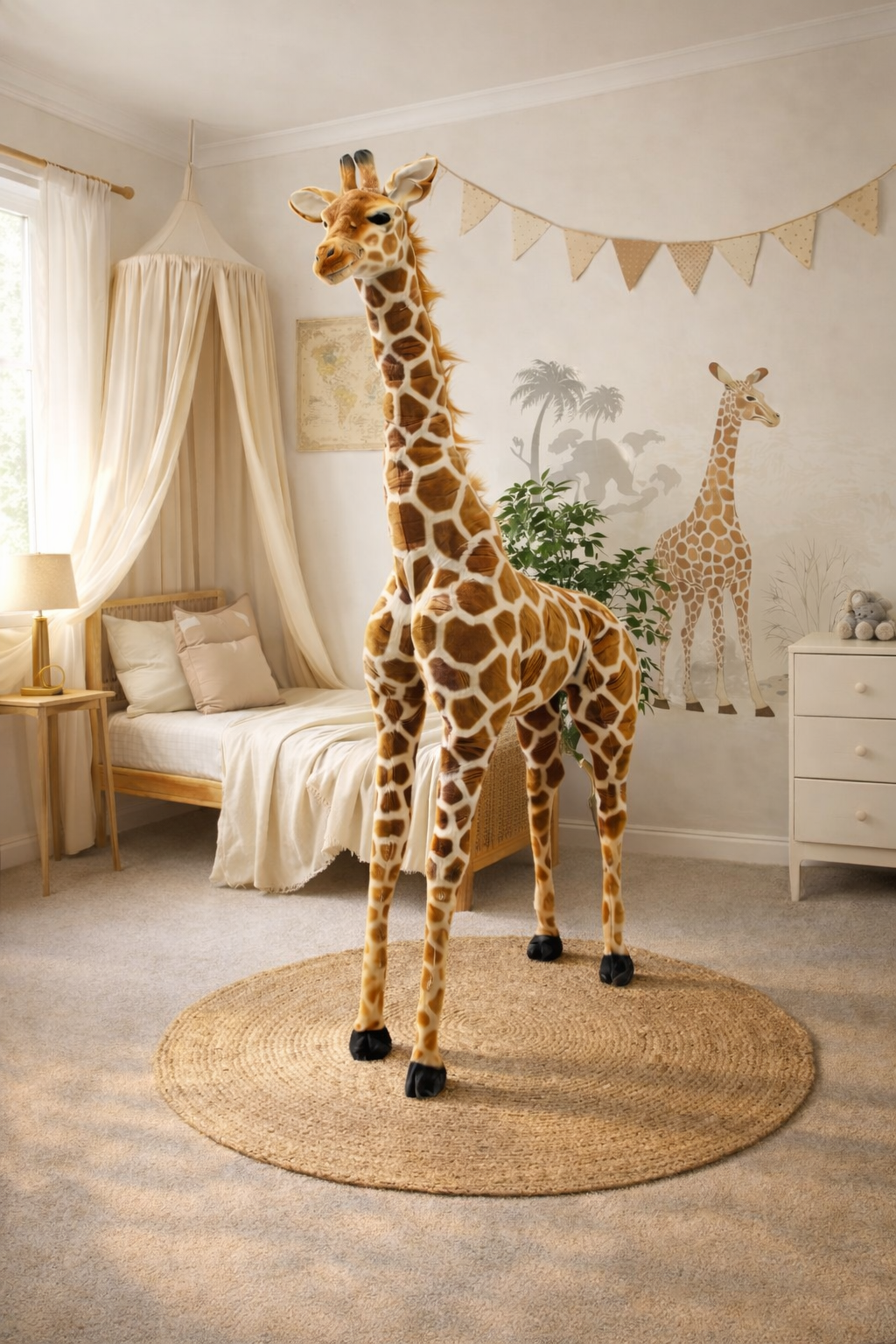 Sweety Toys 10592 XXL Riesen Giraffe stehend 196 cm