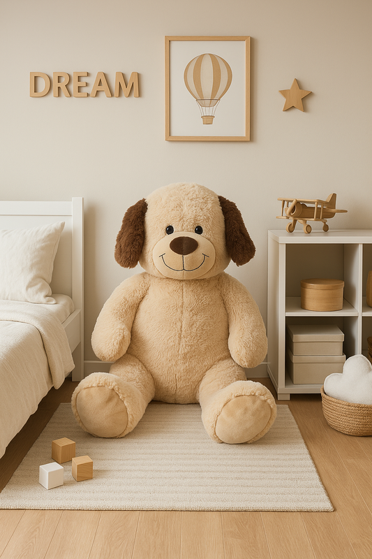 Sweety Toys 10202 Dog Buddy Plush Dog Cuddle Dog Teddy in beige 100 cm