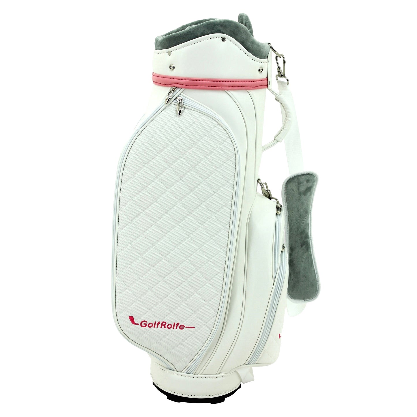 GolfRolfe 14279 Golfbag weiß - Design Golftasche Caddybag Sporttasche Cartbag