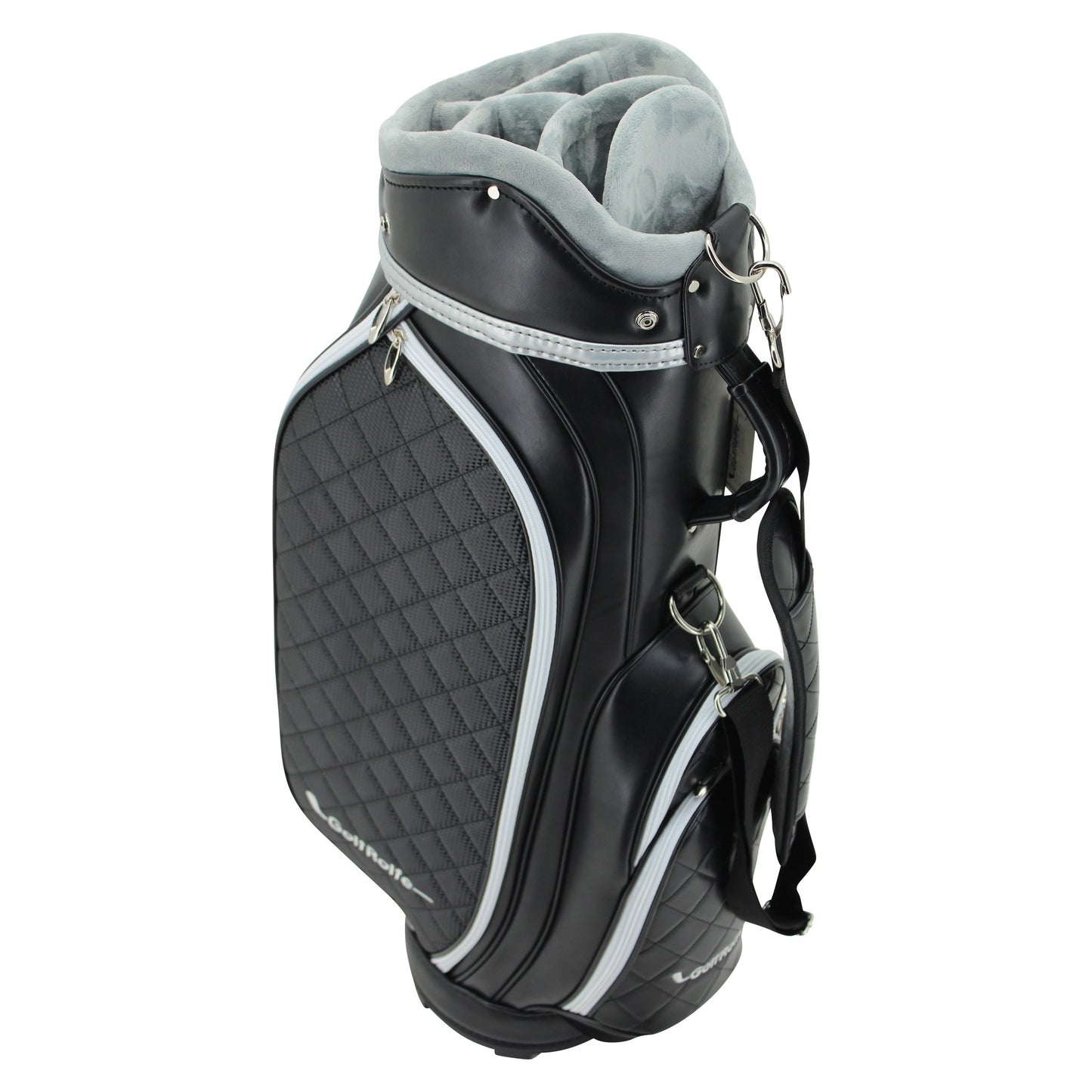 GolfRolfe 14286 Golfbag schwarz - Design Golftasche Caddybag Sporttasche Cartbag