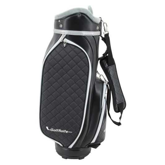 GolfRolfe 14286 Golfbag schwarz - Design Golftasche Caddybag Sporttasche Cartbag