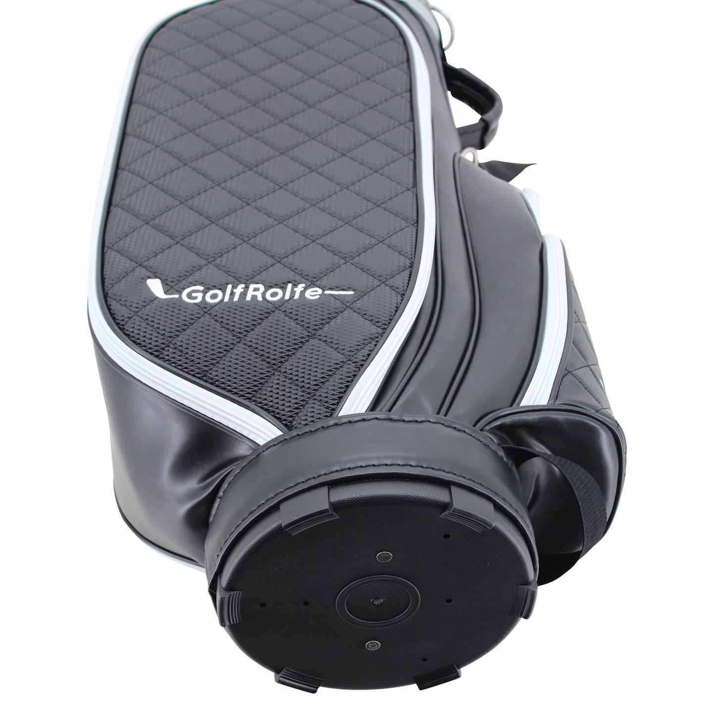 GolfRolfe 14286 Golfbag schwarz - Design Golftasche Caddybag Sporttasche Cartbag