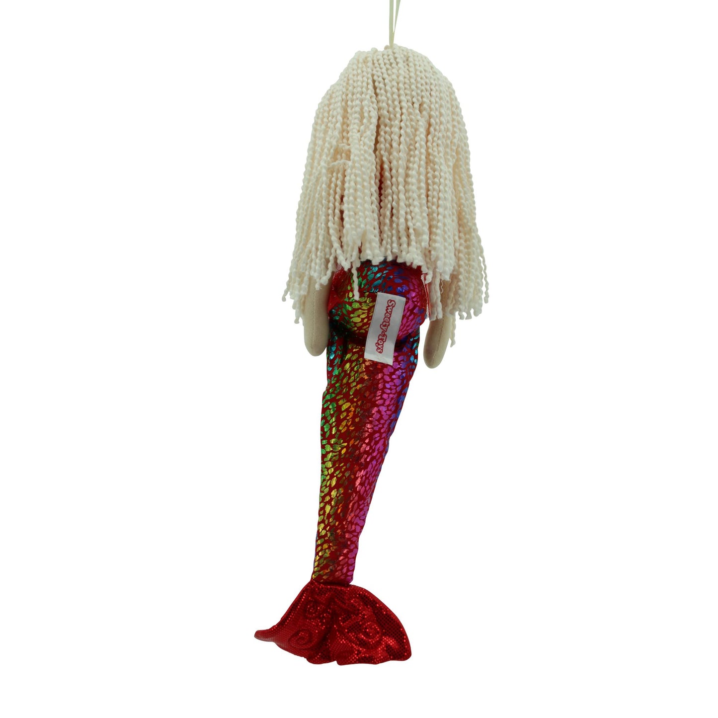 Sweety Toys 13357 bambola di pezza morbida bambola sirena peluche principessa 45 cm rosso