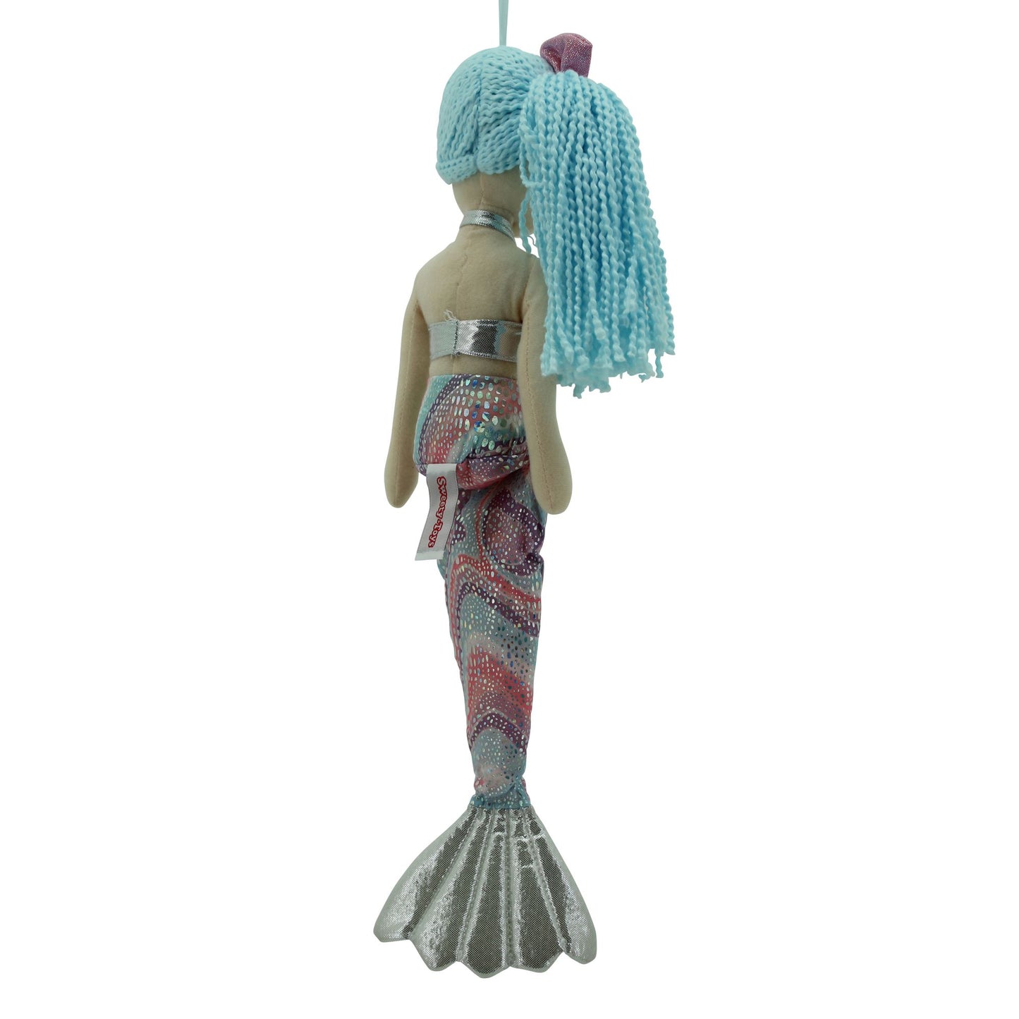 Sweety Toys 13340 bambola di pezza morbida bambola sirena peluche principessa 45 cm turchese