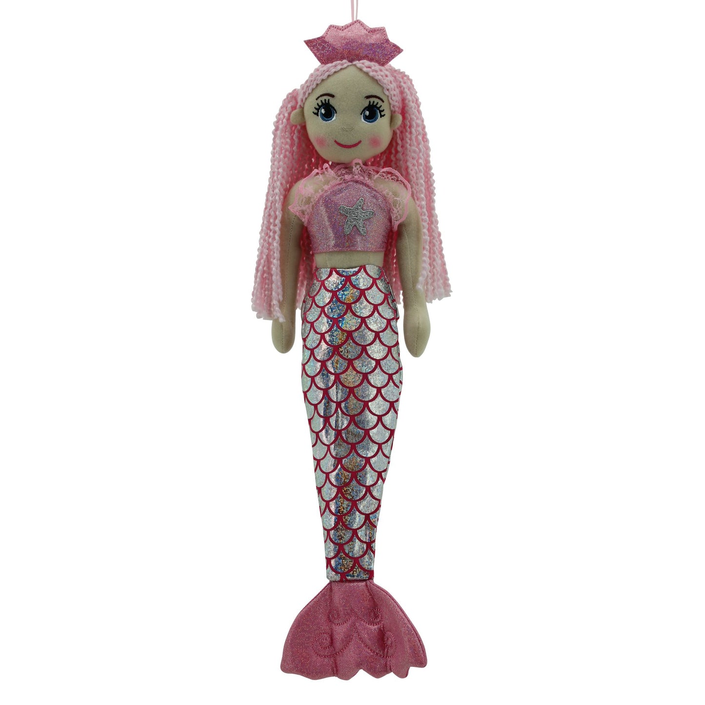 
Sweety Toys 13364 knuffelpop softpop zeemeermin knuffel prinses 45 cm roze