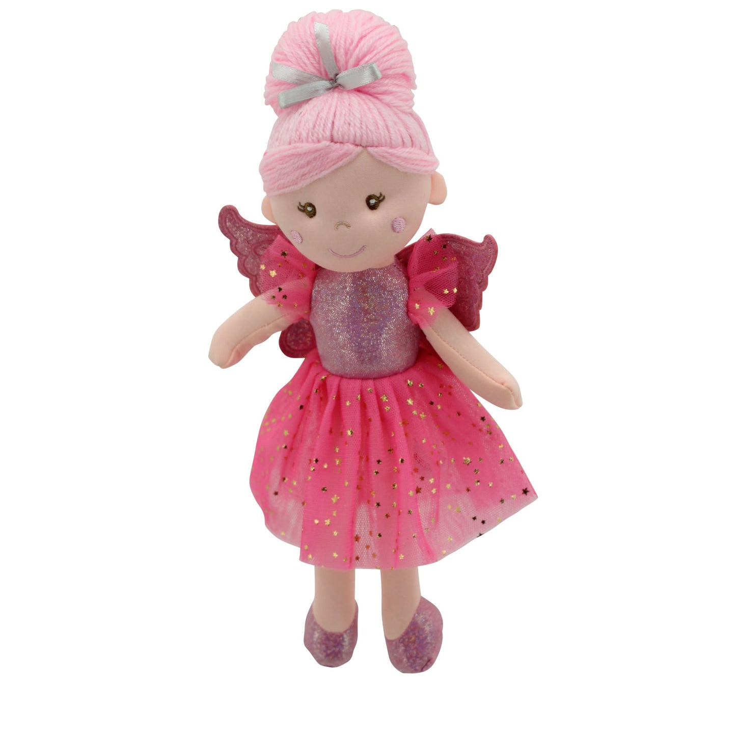 Sweety Toys 13241 bambola di pezza morbida bambola fata peluche principessa 30 cm rosa