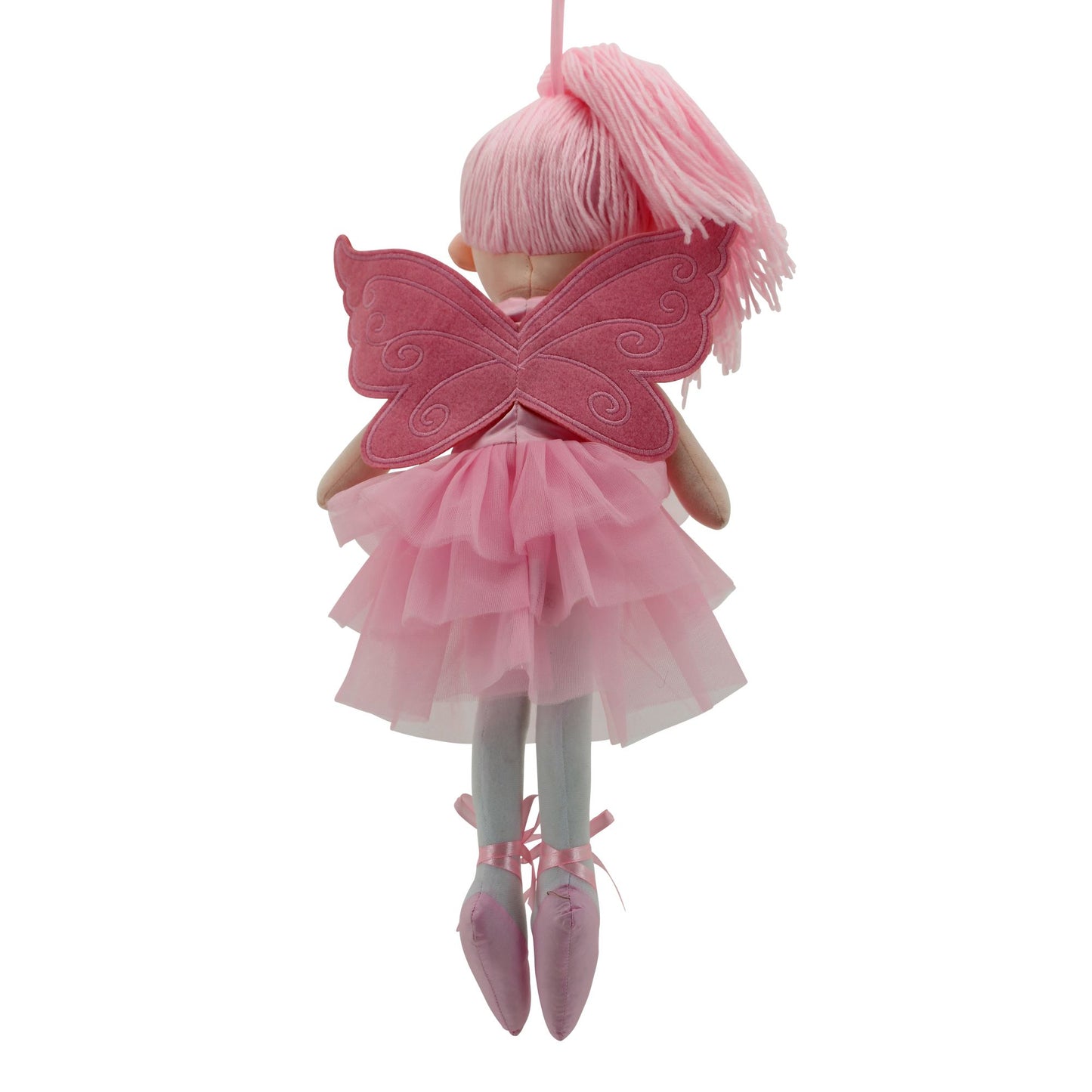 Sweety Toys 13289 bambola di pezza morbida bambola ballerina fata peluche principessa 50 cm rosa con corona