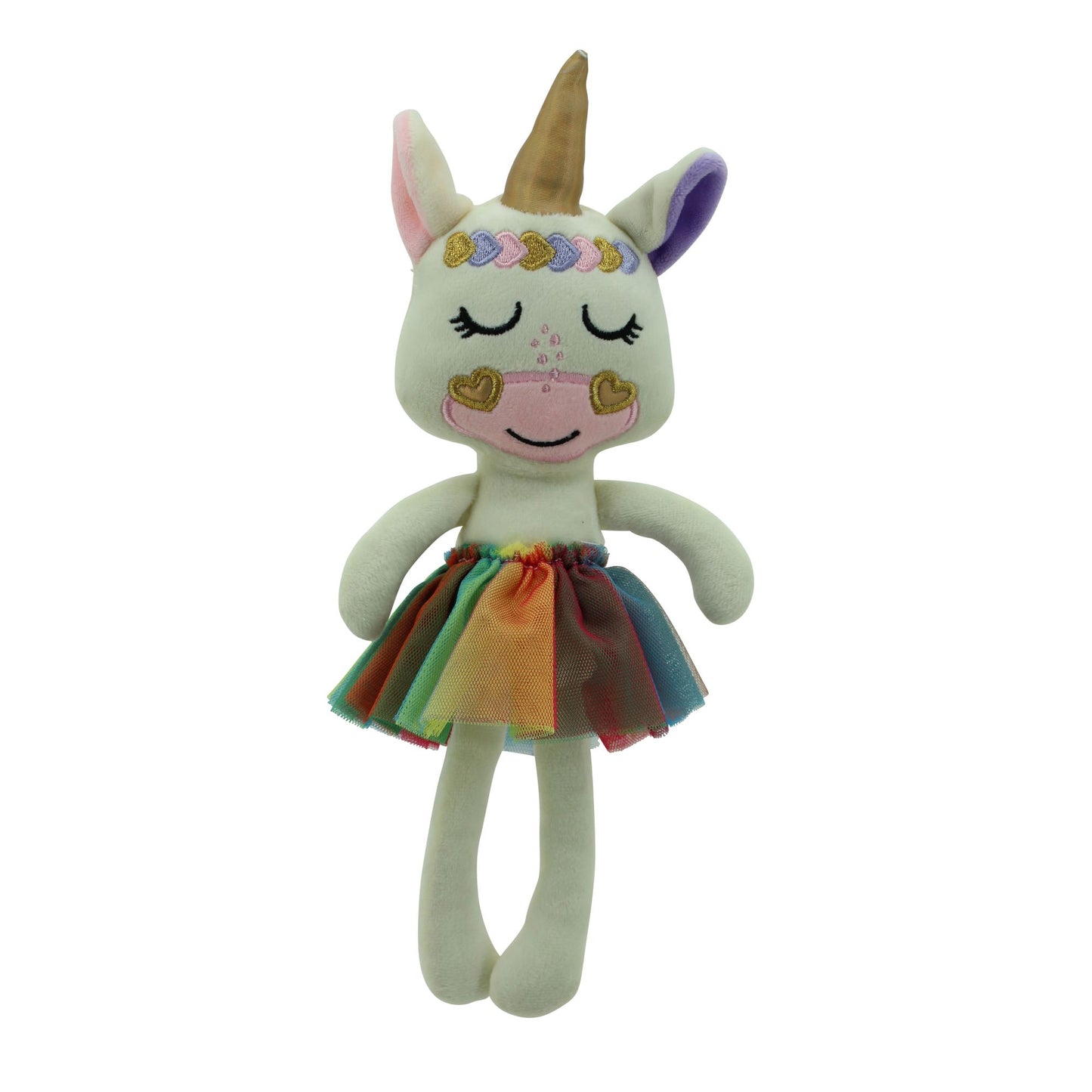 Sweety Toys 13388 poupée peluche licorne ballerine fée princesse 30 cm