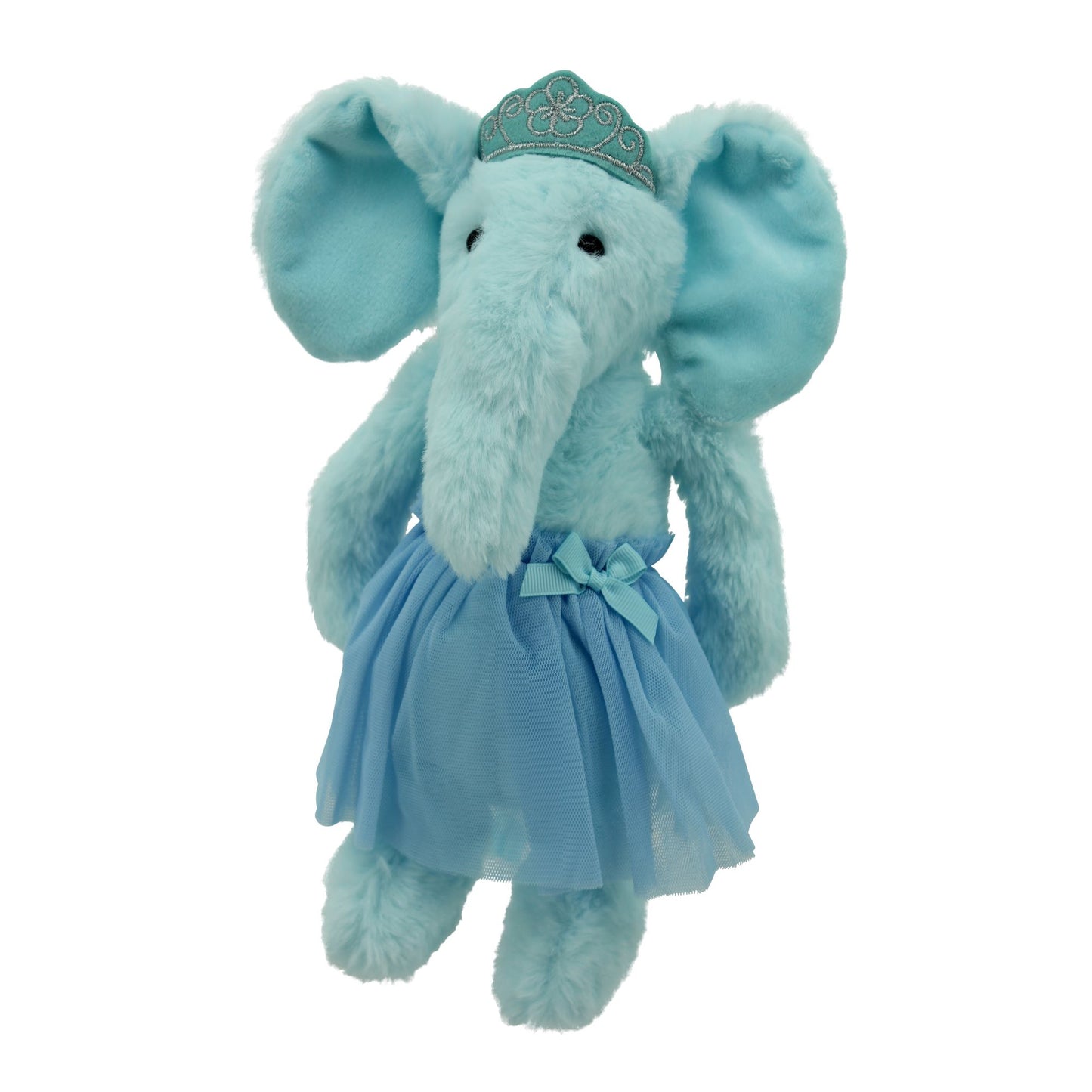Sweety Toys 13920 elefante bambola di pezza morbida bambola ballerina fata peluche peluche peluche principessa 30 cm con corona