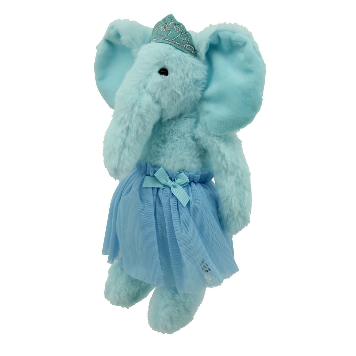 Sweety Toys 13920 elefante bambola di pezza morbida bambola ballerina fata peluche peluche peluche principessa 30 cm con corona