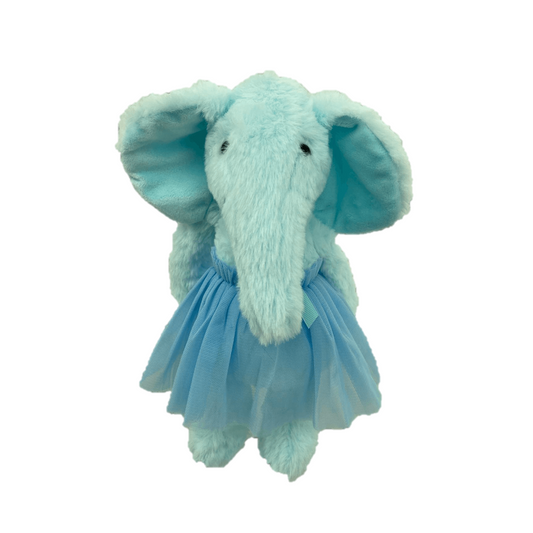 Sweety Toys 13395 elefant udstoppet dukke blød dukke ballerina fe plys krammetøj prinsesse 30 cm