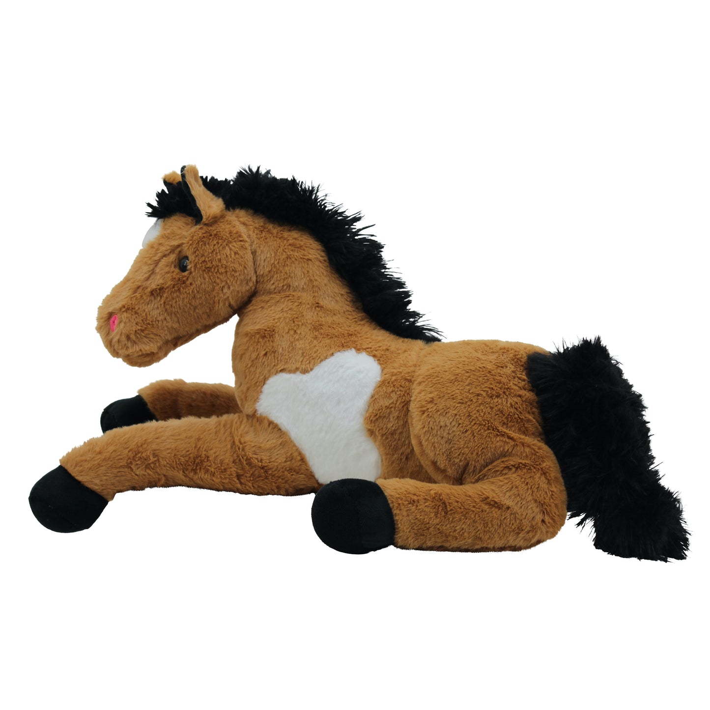Sweety Toys 5840 XXL Pferd Plüschpferd liegend Brownie 70 cm Kuschelpferd