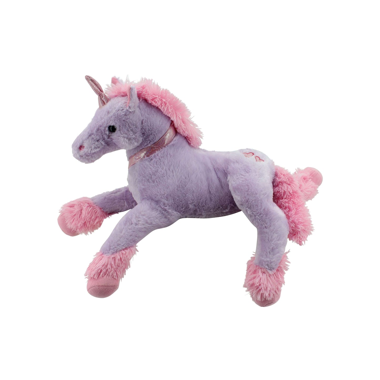 sweety toys 0142 einhorn plüschtier 62 cm lila  unicorn pegasus kuscheltier kuschelpferd mit rosa mähne