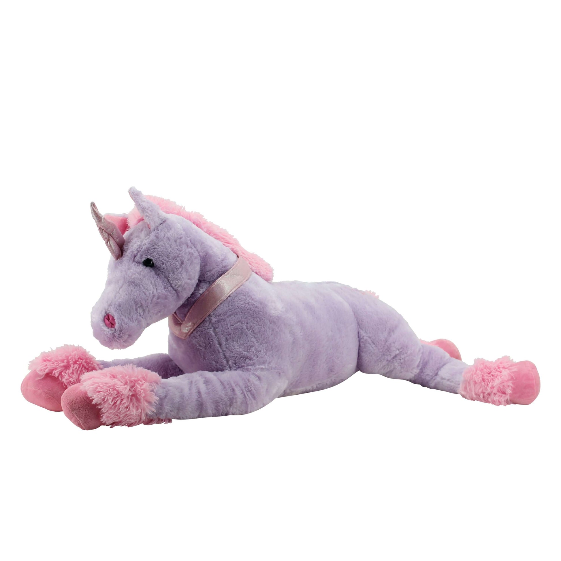 sweety toys 0166 einhorn 120 cm lila plüschtier unicorn pegasus kuscheltier kuschelpferd mit rosa mähne