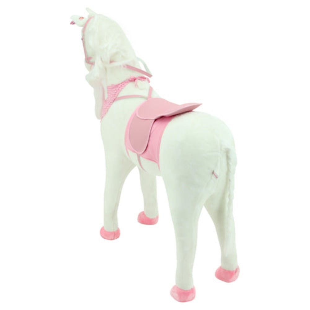 sweety toys 10387 plüsch einhorn xxl "magical unicorn" ca.105cm kopfhöhe bis 80 kg belastbar plüsch-stehpferd