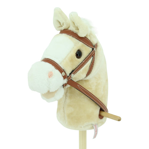 sweety toys 10530 steckenpferd hobby horse champagne mit soundfunktion gewieher und galoppgeräusch