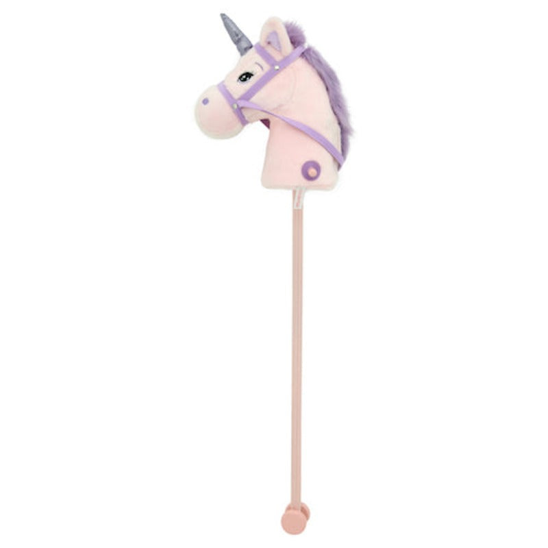 sweety toys 10547 einhorn steckenpferd pink rosa mit soundfunktion gewieher und galoppgeräusch