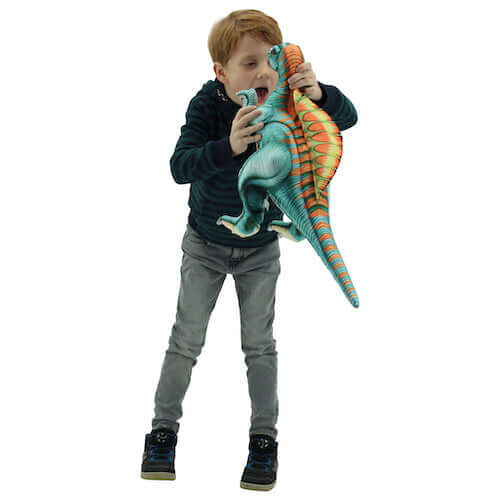 sweety toys 10820 kuscheltier dinosaurier  66 cm blaugrün spinosaurus -dornenechse -