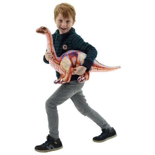 sweety toys 10851 kuscheltier dino 78 cm braun  dinosaurier apatosaurus - trügerische echse-