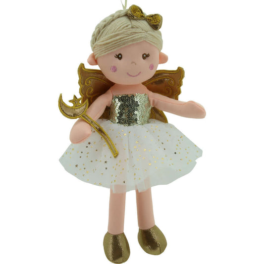 sweety toys 11742 stoffpuppe fee plüschtier puppe prinzessin 30 cm gold