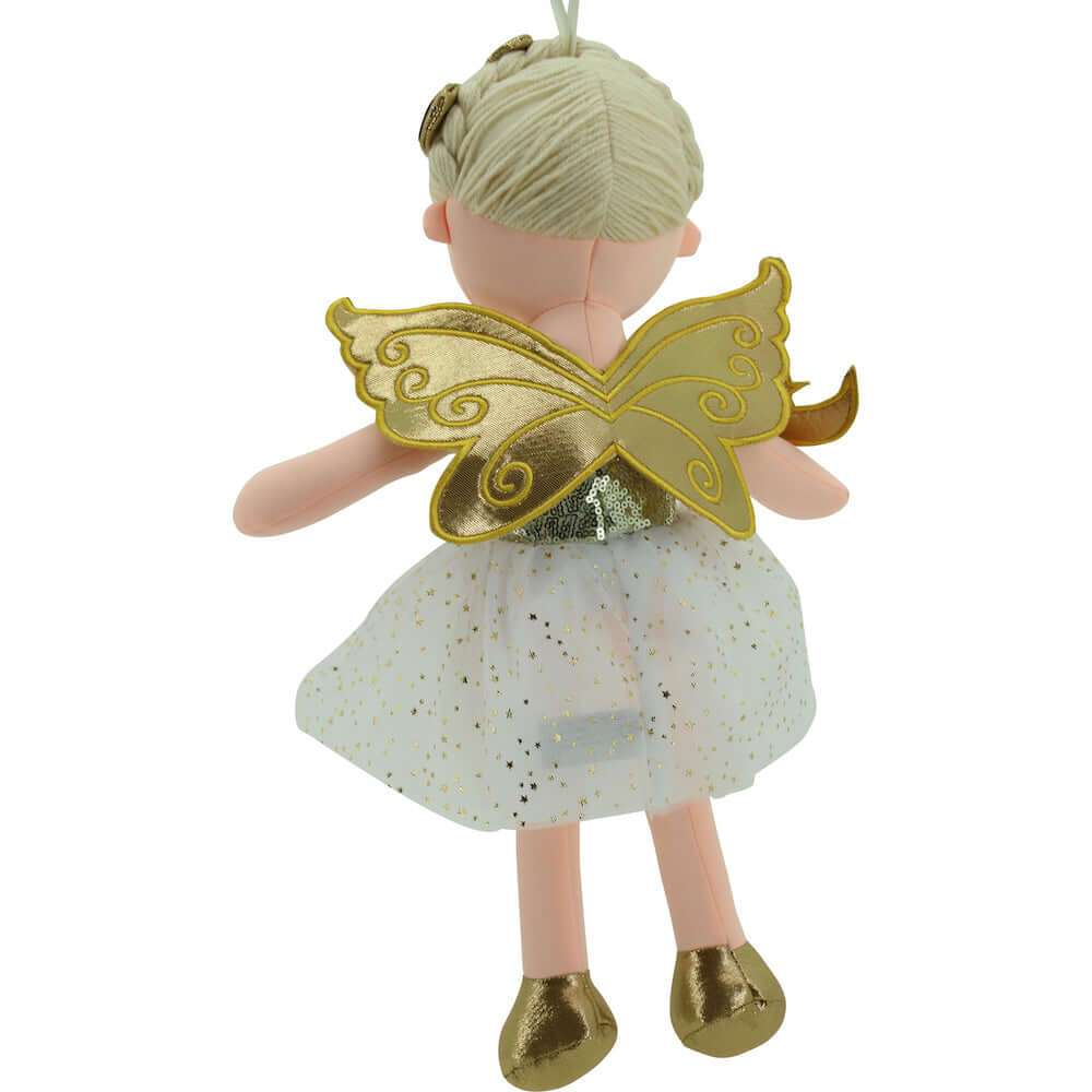 sweety toys 11780 stoffpuppe fee plüschtier prinzessin 45 cm gold