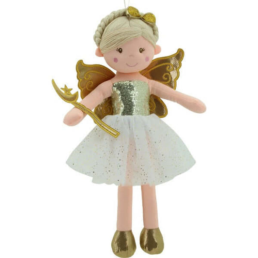 sweety toys 11810 stoffpuppe fee plüschtier prinzessin 60 cm gold