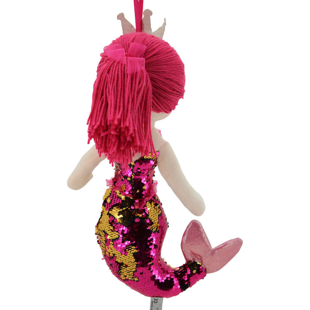 sweety toys 11926 stoffpuppe softpuppe meerjungfrau plüschtier prinzessin 40 cm pink