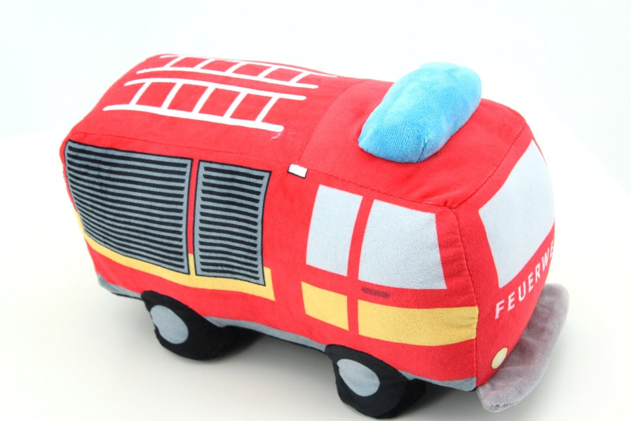 Sweety Toys 14064 Feuerwehrauto und Polizei Plüschtier