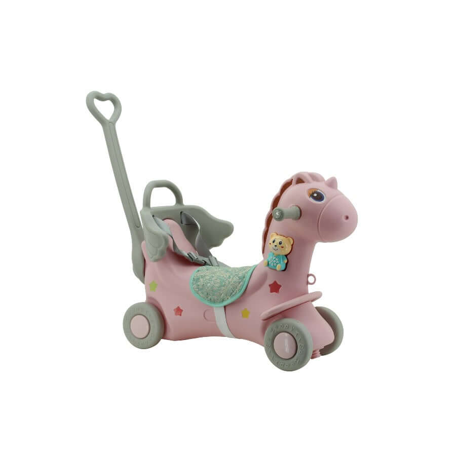 sweety toys 12688 rutscher einhorn wippe lauflernrad pegasus 3 in 1 spielzeug rosa