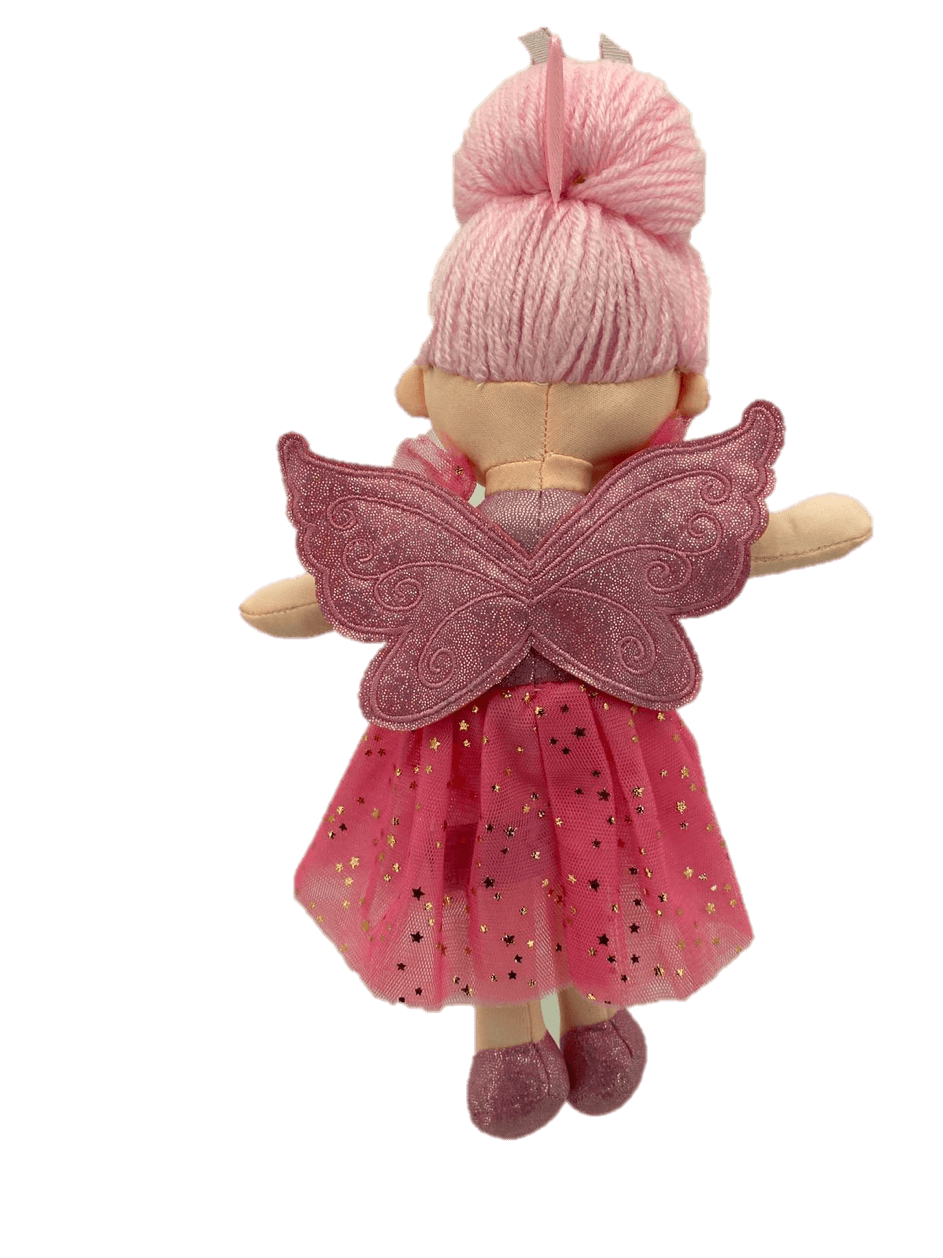 sweety toys 13241 stoffpuppe softpuppe fee plüschtier prinzessin 30 cm rosa