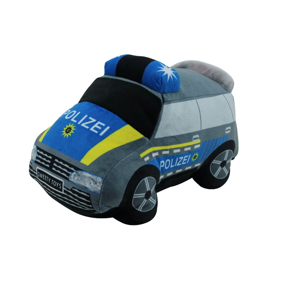 sweety toys 13784 polizeiauto plüsch auto plüschtier kuscheltier police polizeiwagen