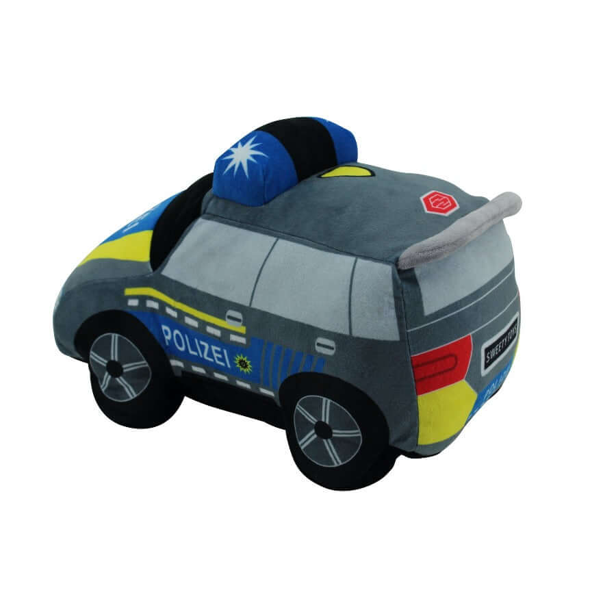Sweety Toys 13784 Police Car Plush Car Plush Toy Police Car
