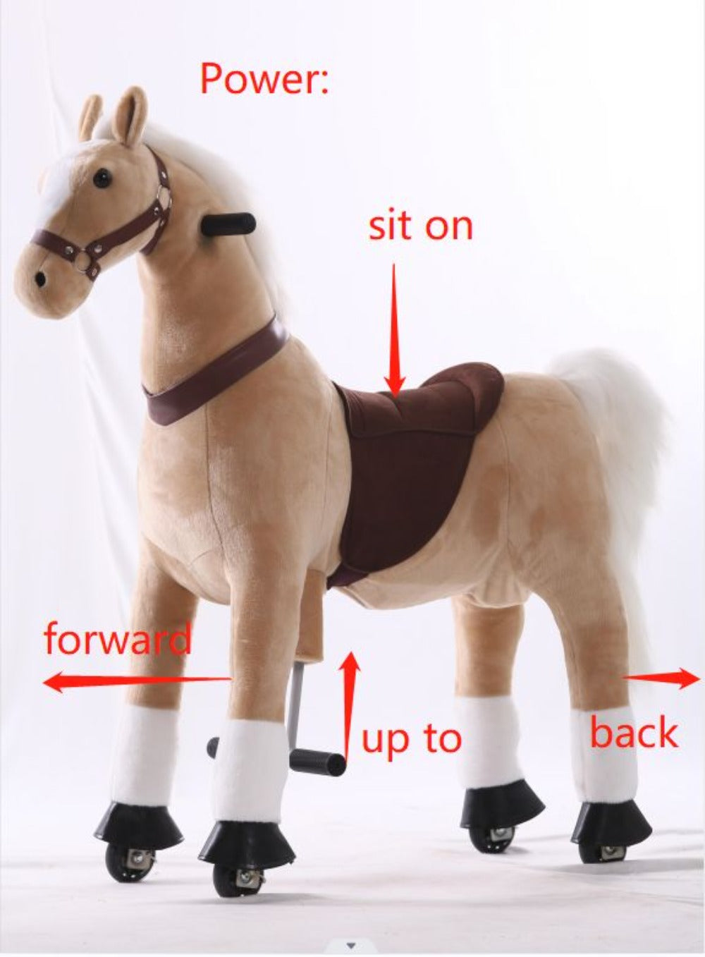 Sweety Toys Reittier Pferd auf Rollen fr 4 bis 9 Jahre Sweety Toys Reittier Pferd auf Rollen fr 4 bis 9 Jahre