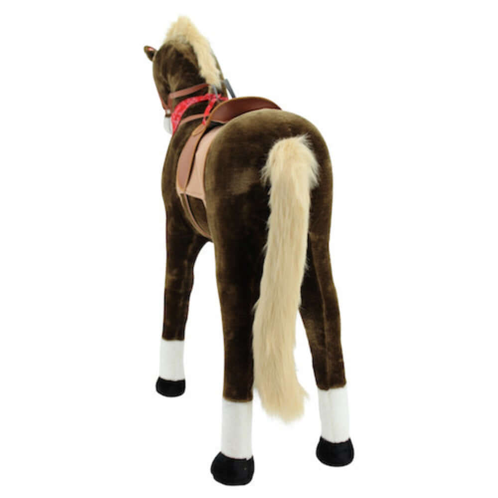 Sweety Toys 3501 GIANT XXL giant horse plush standing horse MY FAVORITE approx. 115cm brown with a light mane