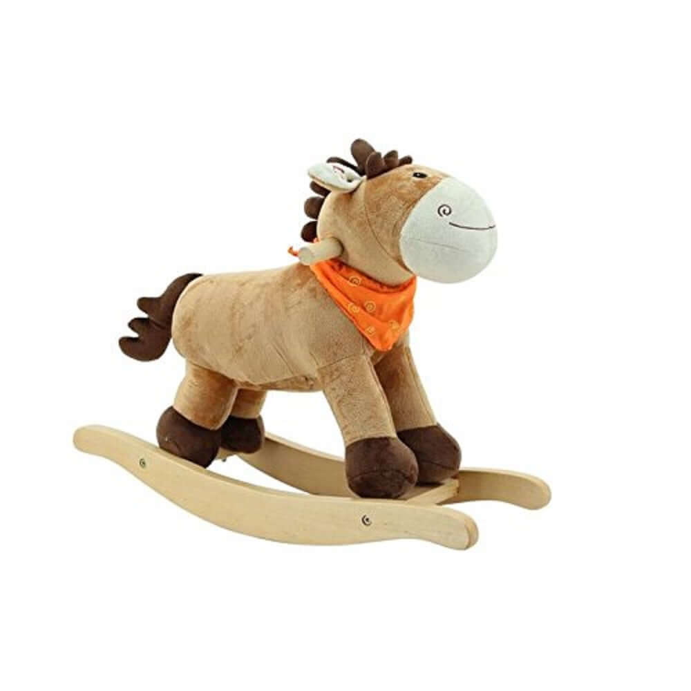 sweety toys 3709 schaukelpferd schaukelstuhl cutie pony fohlen mit orangenem halstuch