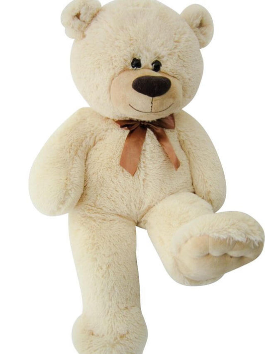 sweety toys  4638 teddybär 80 cm beige - kuscheliger teddy mit schleife