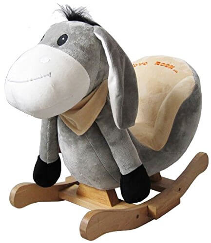 sweety toys 4775 schaukeltier esel "denny the donkey" schaukelesel schaukelpferd super-süß