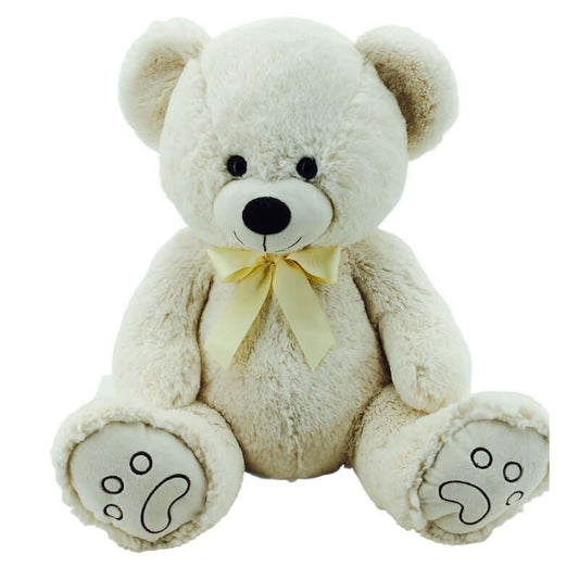 sweety toys 5727 teddybär mit schleife 70cm in creme , plüschbär teddy kuschelbär