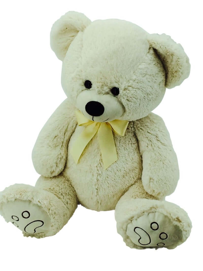 sweety toys 5727 teddybär mit schleife 70cm in creme , plüschbär teddy kuschelbär