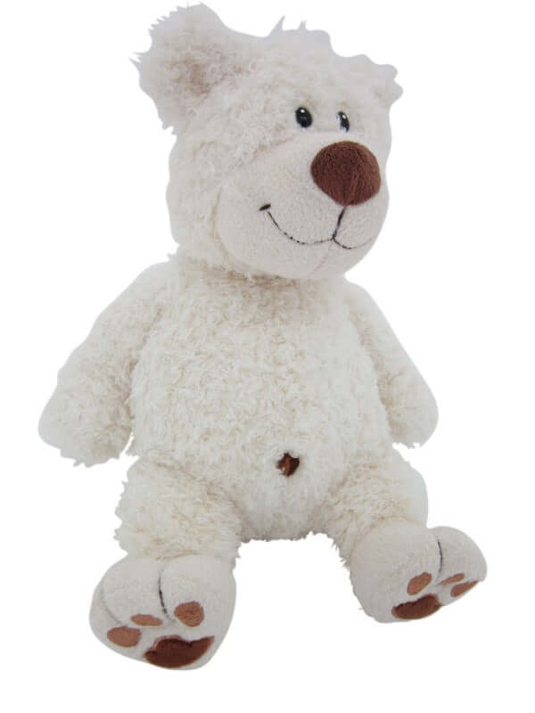sweety toys 612146 teddybär plüschbär teddy willi 35 cm – in 2 farben lieferbar (beige und weiß) weiß