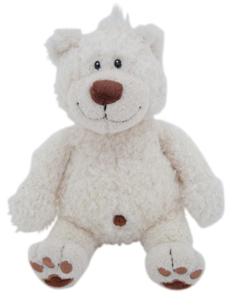 sweety toys 612147 teddybär plüschbär teddy willi 25 cm - in 2 farben lieferbar (beige und weiß) weiß