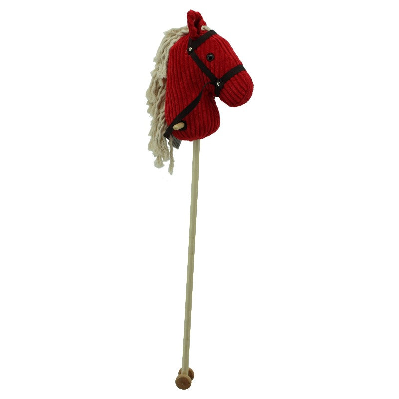 sweety-toys 6755 " red sugar " cord cotton steckenpferd mit funktion gewieher und galoppgeräusch