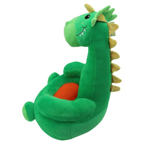 sweety toys 7127 kinder sitzkissen sitzsack - dinosaurier grün