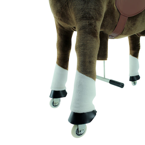 sweety toys 7608 reittier pferd giant auf rollen  geeignet für alle größen (jedes alter- auch erwachsene) running animal- riding animal