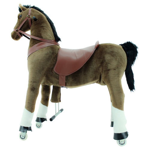 sweety toys 7608 reittier pferd giant auf rollen  geeignet für alle größen (jedes alter- auch erwachsene) running animal- riding animal