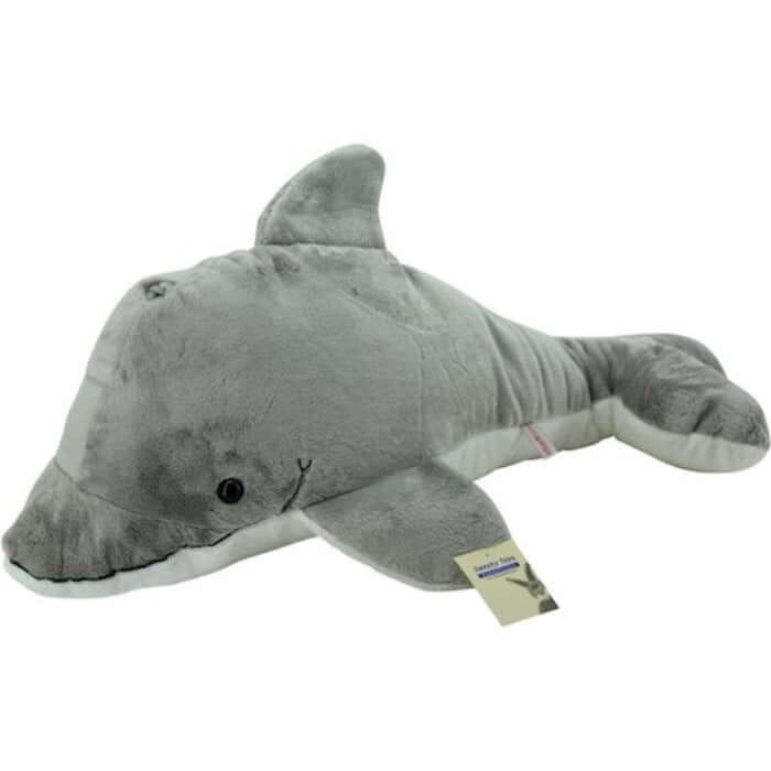 sweety toys kuscheltier delfin grau plüschtier stofftier kuschelweich - in verschiedenen größen verfügbar 50cm