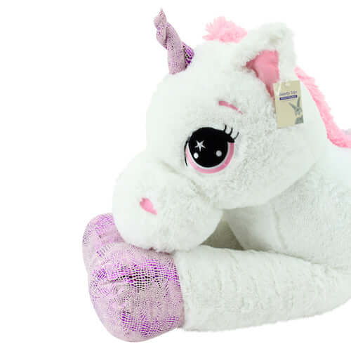 Sweety Toys 8056 XXL peluche unicorno peluche 130 cm bianco