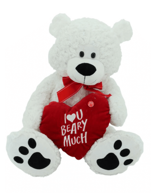 bär "rock and roll bär" mit love herz supersüss kuschelbär 50cm - valentinstag teddybär