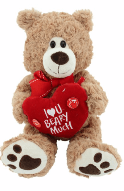 bär "rock and roll bär" mit love herz supersüss kuschelbär 25cm - valentinstag teddybär