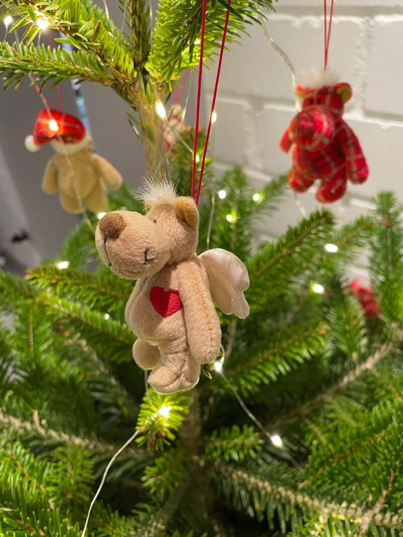 nici weihnachtsbaumanhänger engel 4 tlg. oder 8 tlg. , schutzengelbär, teddy, christbaumschmuck, weihnachten